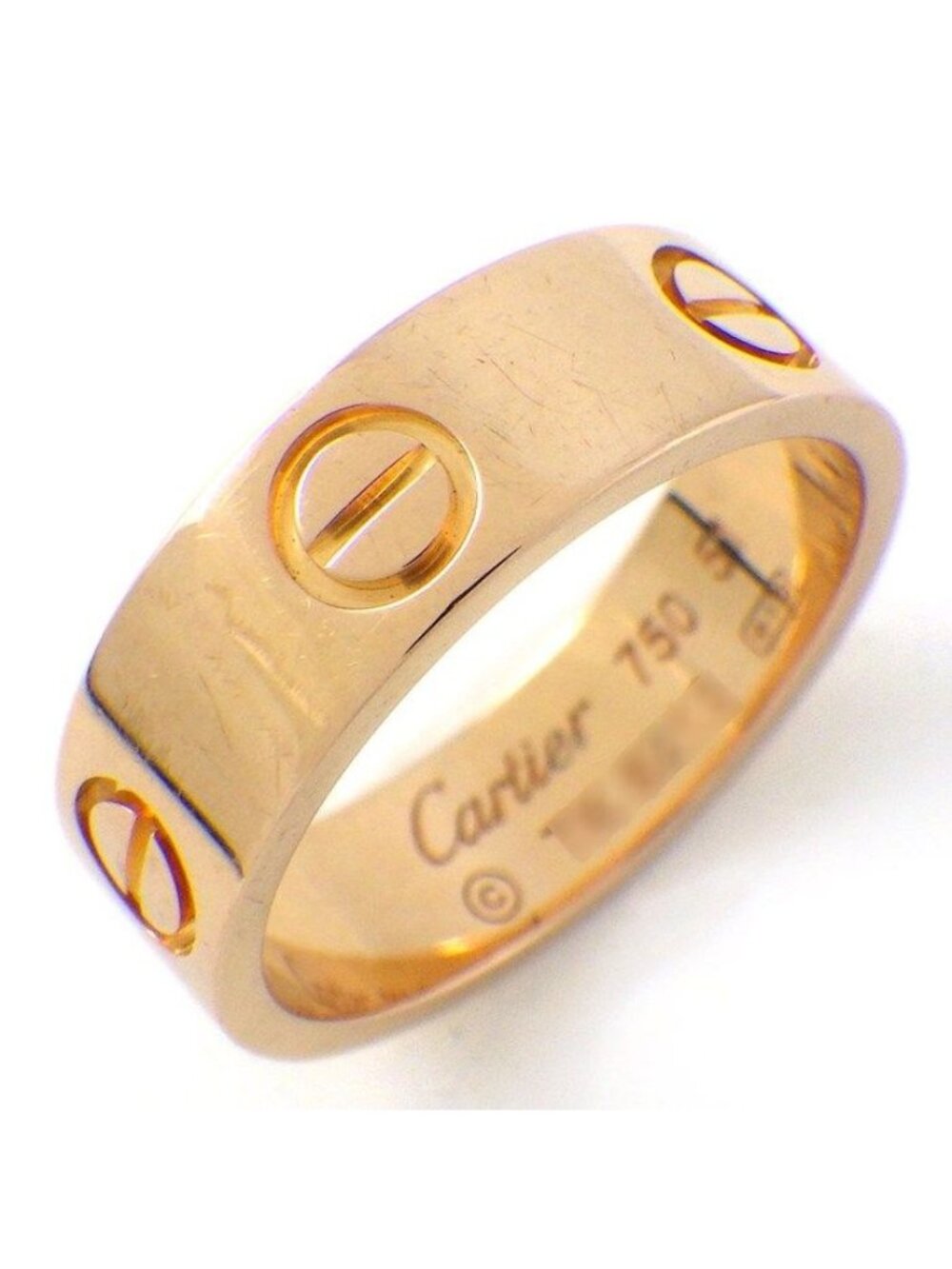 Cartier Ring Love Classic Model 18k Pink Gold